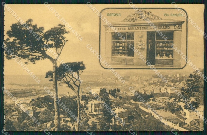 Genova Città Via Soziglia cartolina QZ5282 – fronte