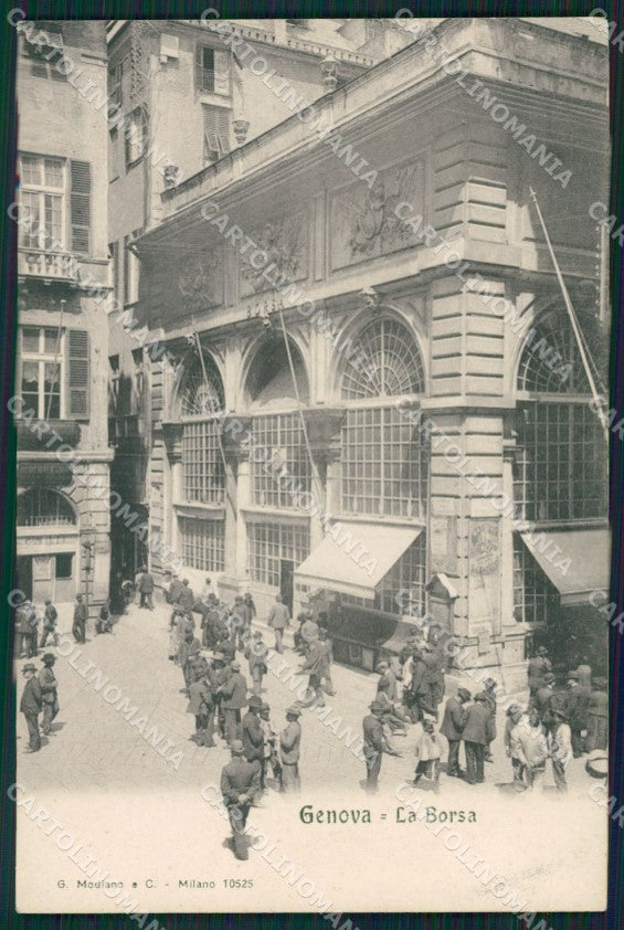 Genova Città Borsa cartolina QZ5287 – fronte