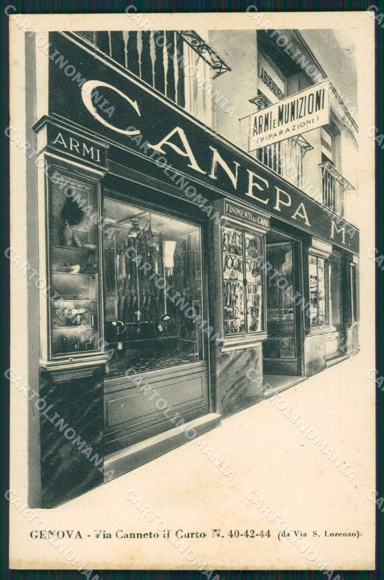 Genova Città Via Canneto cartolina QZ5292 – fronte
