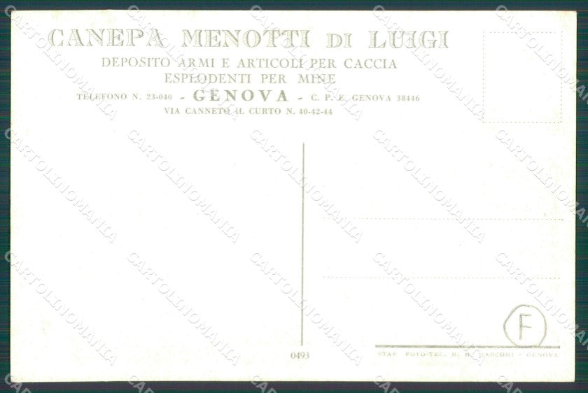 Genova Città Via Canneto cartolina QZ5292 – retro