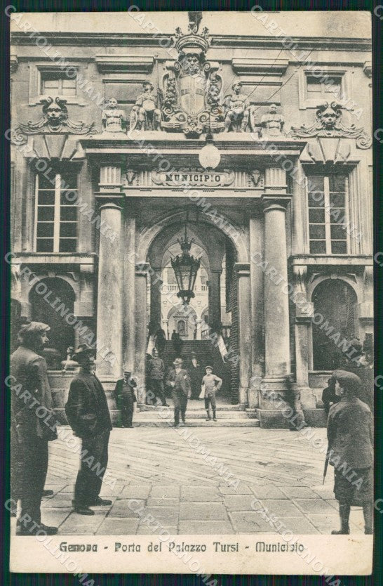 Genova Città Porta Palazzo Tursi Municipio cartolina QZ5294 – fronte