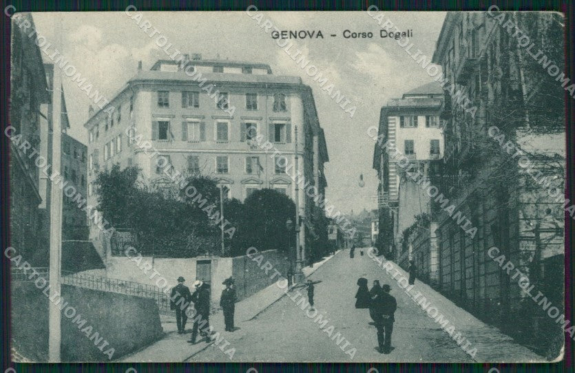 Genova Città Corso Dogali cartolina QZ5300 – fronte