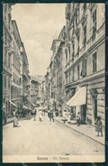Genova Città Via Fieschi PIEGHINA cartolina QZ5302 – fronte