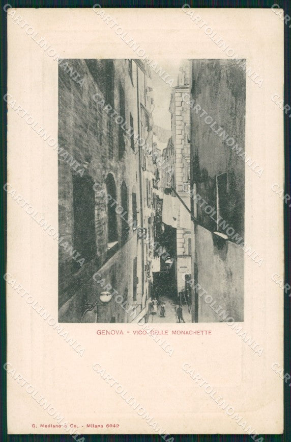 Genova Città Via delle Monachette cartolina QZ5304 – fronte