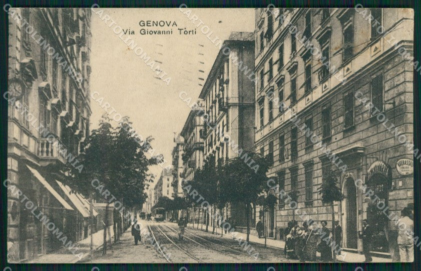 Genova Città Via Torti Tram cartolina QZ5311 – fronte