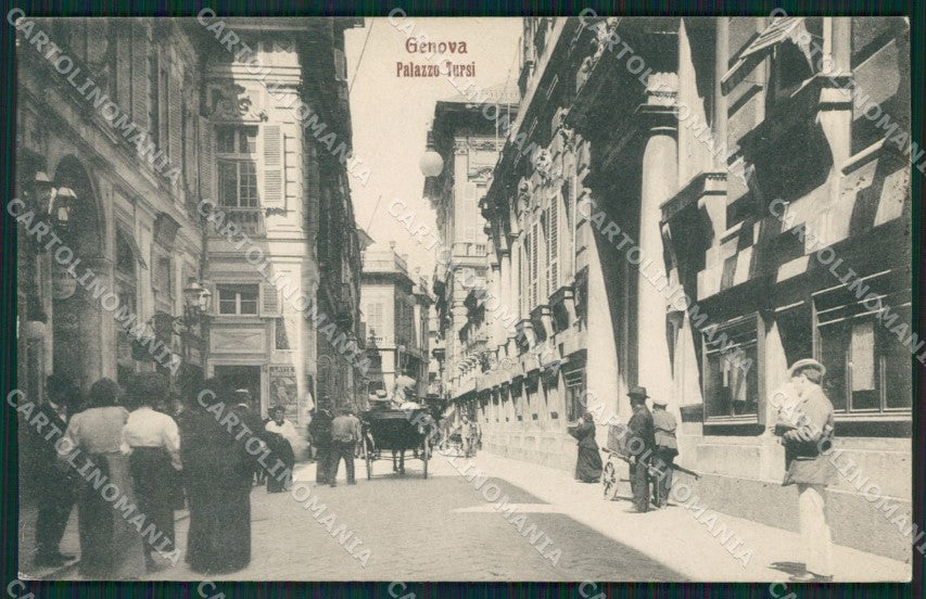 Genova Città Palazzo Tursi Carrozza cartolina QZ5315 – fronte