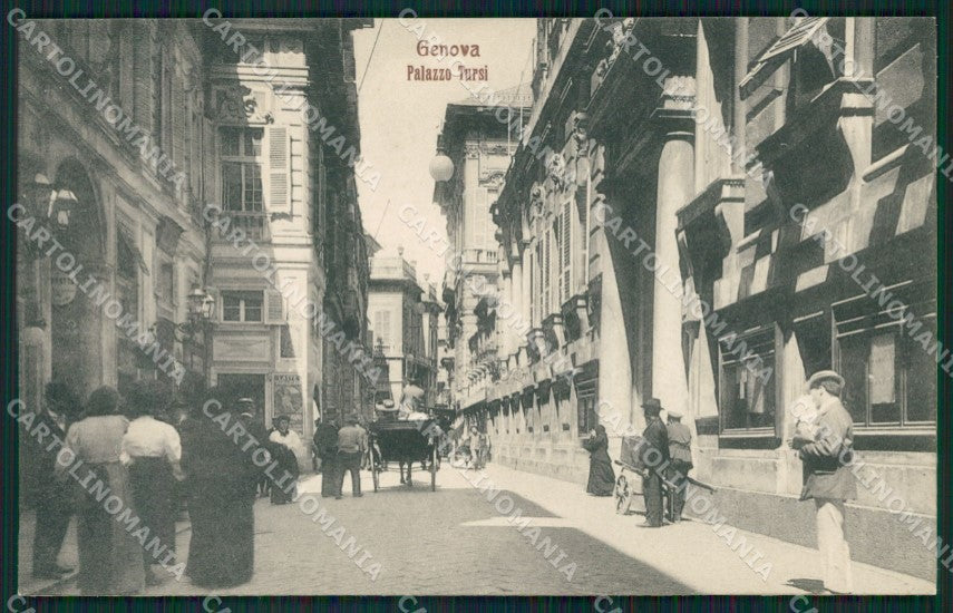 Genova Città Palazzo Tursi Carrozza cartolina QZ5316 – fronte