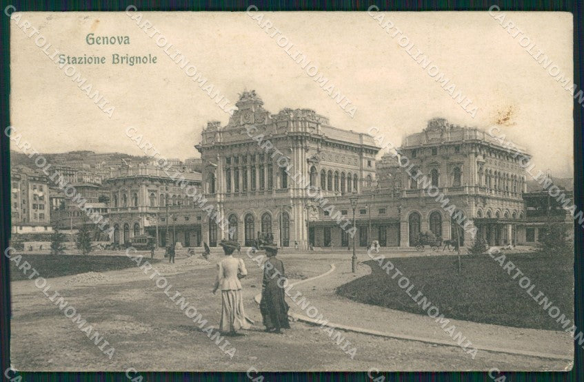 Genova Città Stazione Brignole PIEGHINE cartolina QZ5335 – fronte