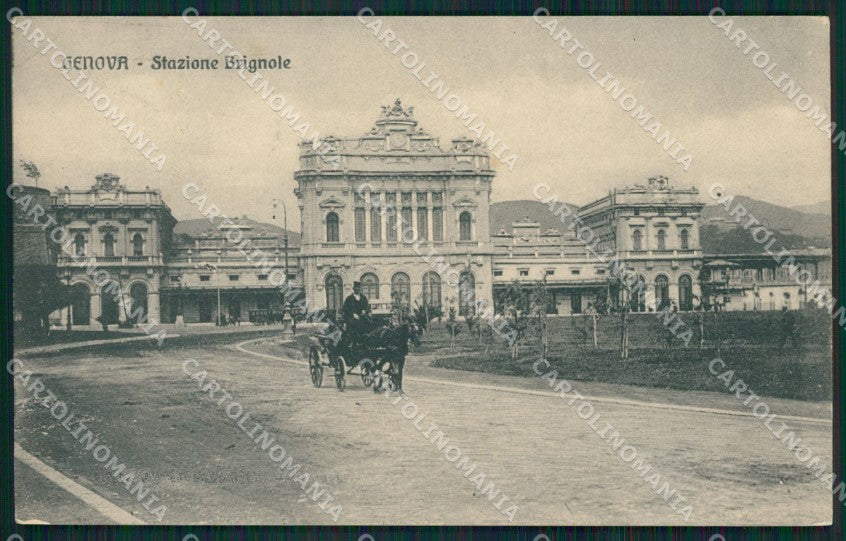 Genova Città Stazione Brignole cartolina QZ5339 – fronte