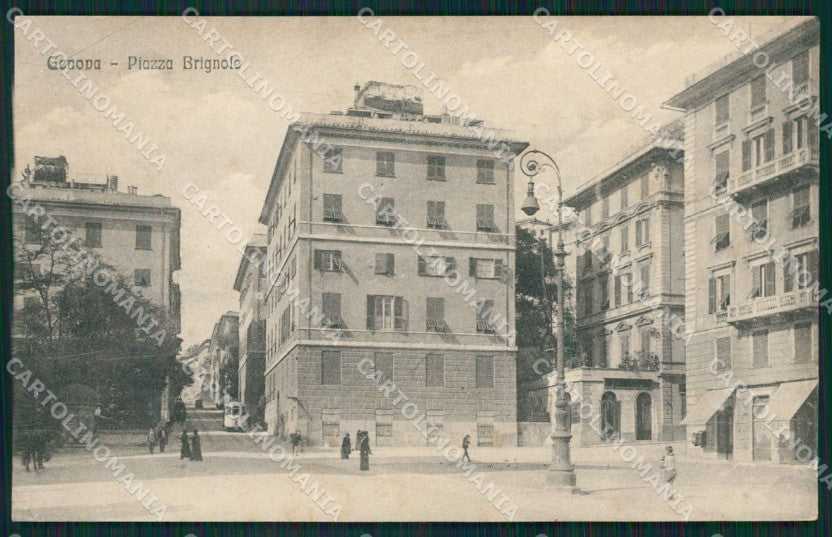 Genova Città Piazza Brignole cartolina QZ5340 – fronte