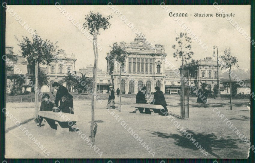 Genova Città Stazione Brignole ABRASA cartolina QZ5342 – fronte