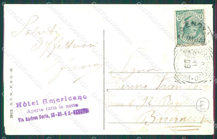 Genova Città Stazione Brignole ABRASA cartolina QZ5342 – retro