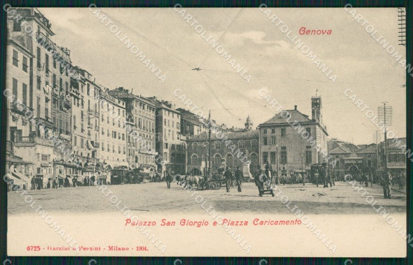 Genova Città Piazza Caricamento cartolina QZ5348 – fronte