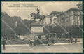 Genova Città Piazza Corvetto Automobile Postale PIEGATA cartolina QZ5373 – fronte