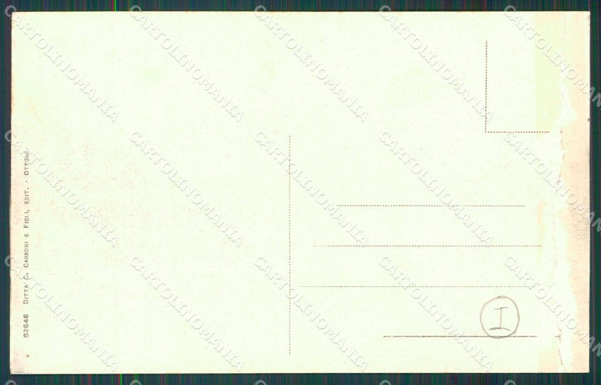 Genova Città Piazza Corvetto Automobile Postale PIEGATA cartolina QZ5373 – retro