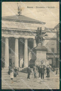 Genova Città Piazza De Ferrari Garibaldi ABRASA cartolina QZ5381 – fronte