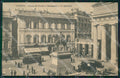 Genova Città Piazza De Ferrari Garibaldi Tram ABRASA PIEGHINA cartolina QZ5383 – fronte