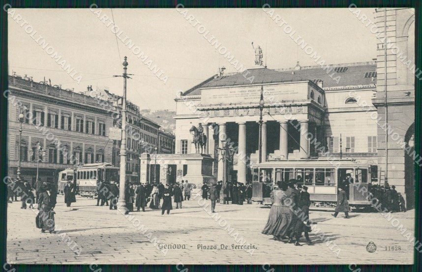 Genova Città Piazza De Ferrari cartolina QZ5391 – fronte