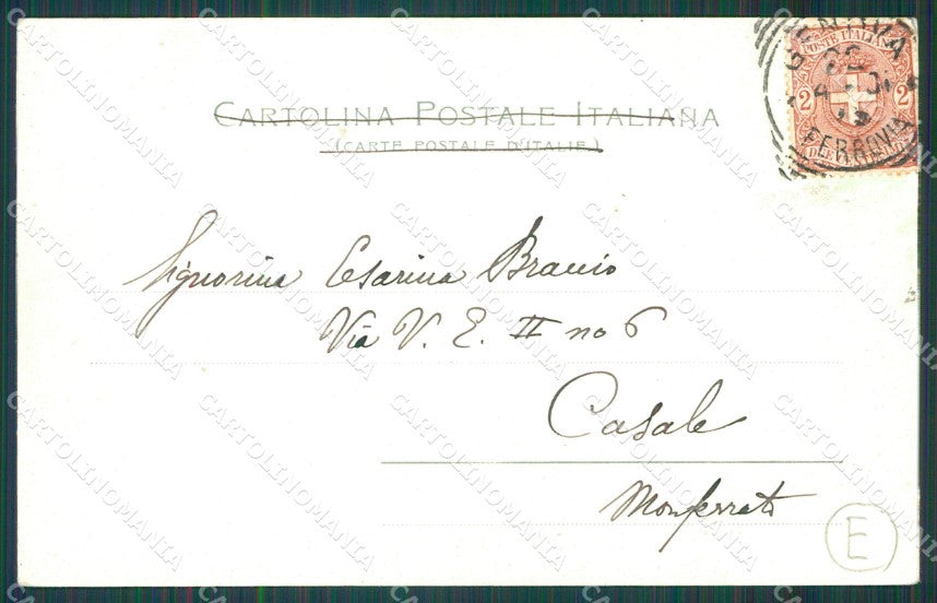 Genova Città Piazza De Ferrari Garibaldi Mercato cartolina QZ5395 – retro