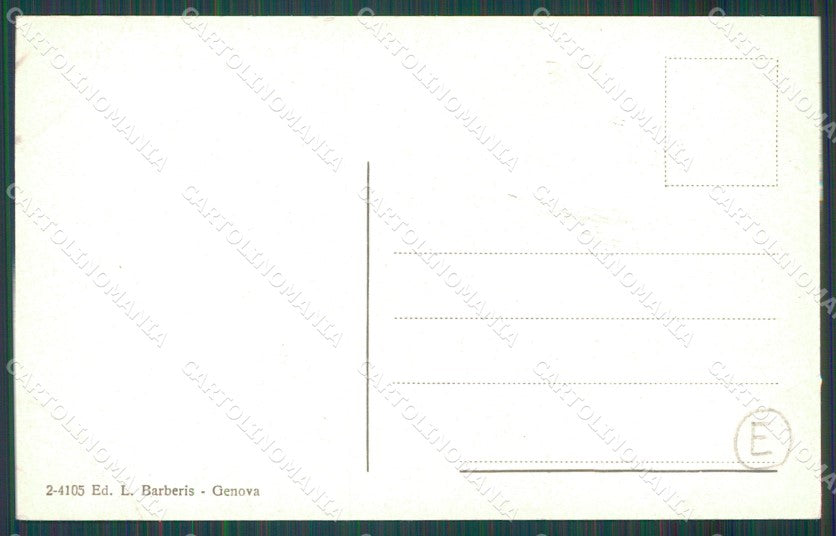 Genova Città Piazza De Ferrari Auto Credito Italiano cartolina QZ5396 – retro