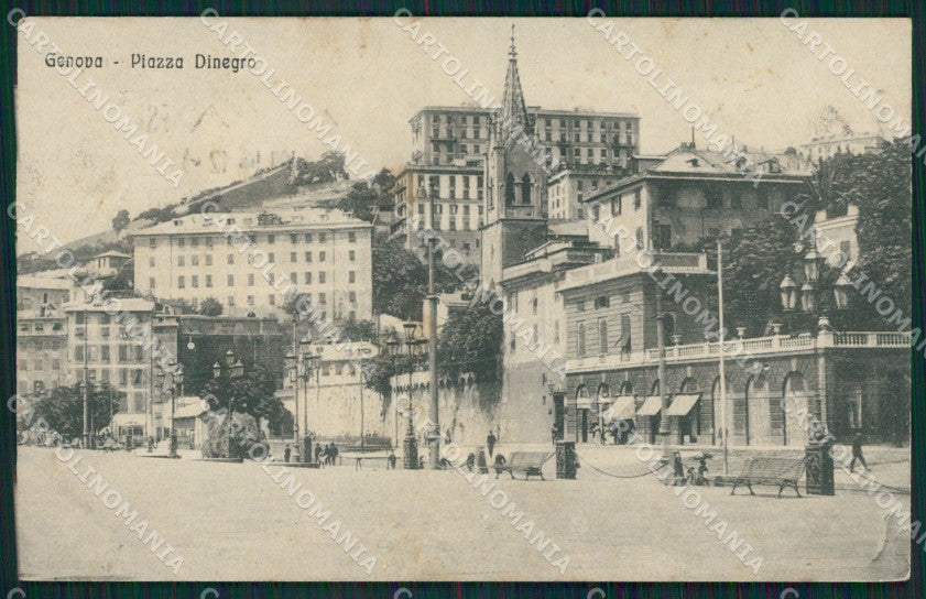 Genova Città Piazza Dinegro cartolina QZ5404 – fronte