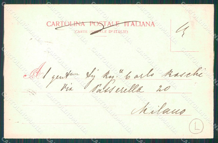 Genova Città Piazza Dinegro Tram cartolina QZ5406 – retro