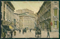 Genova Città Piazza Fontane Marose Carrozze SCOLLATA cartolina QZ5408 – fronte