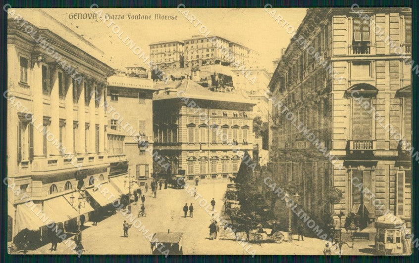Genova Città Piazza Fontane Marose cartolina QZ5411 – fronte