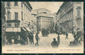 Genova Città Piazza Fontane Marose Carrozza cartolina QZ5416 – fronte