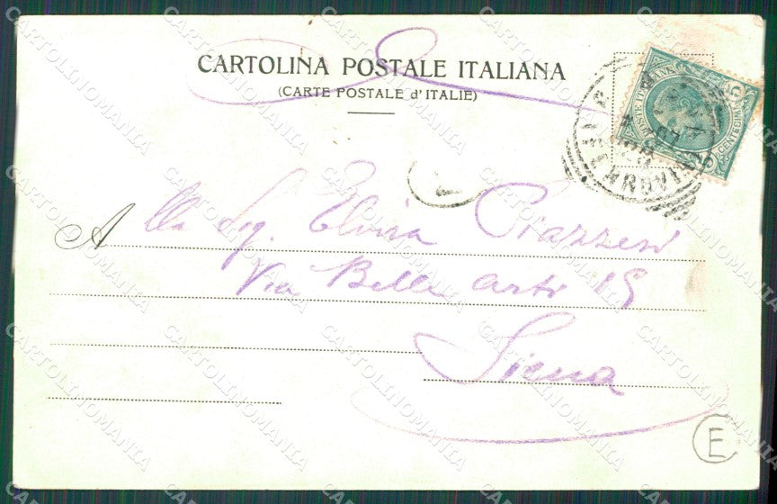 Genova Città Piazza Fontane Marose Carrozza cartolina QZ5416 – retro
