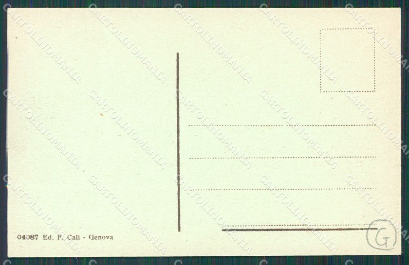 Genova Città Piazza Fontane Marose Carretto cartolina QZ5421 – retro