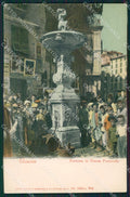 Genova Città Piazza Ponticello Fontana cartolina QZ5435 – fronte