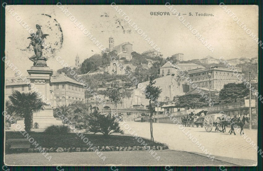 Genova Città Piazza Principe San Teodoro cartolina QZ5445 – fronte