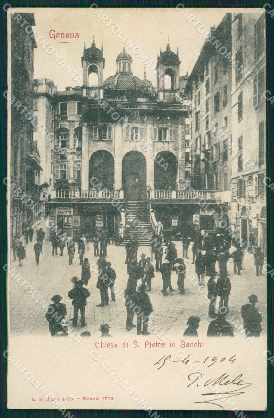 Genova Città Chiesa San Pietro in Banchi cartolina QZ5485 – fronte