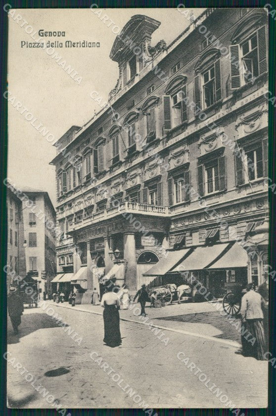 Genova Città Piazza della Meridiana cartolina QZ5492 – fronte