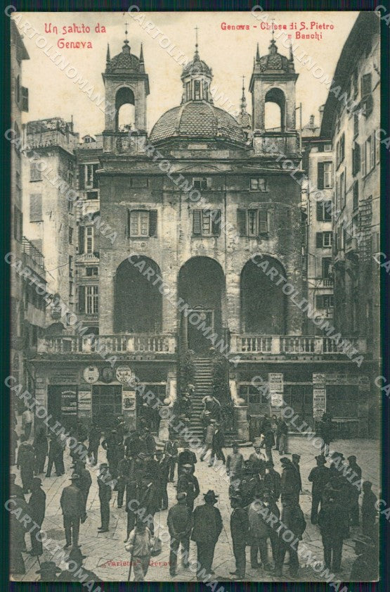 Genova Città Chiesa San Pietro in Banchi cartolina QZ5493 – fronte