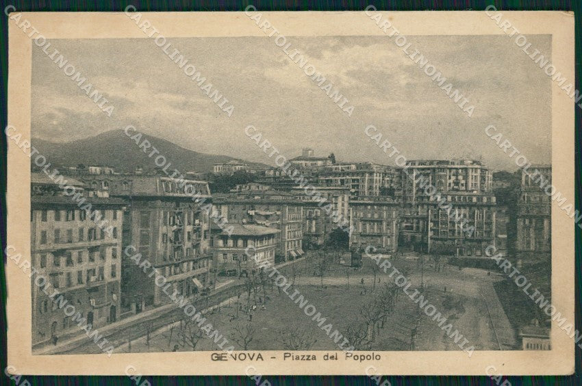 Genova Città Piazza del Popolo cartolina QZ5497 – fronte