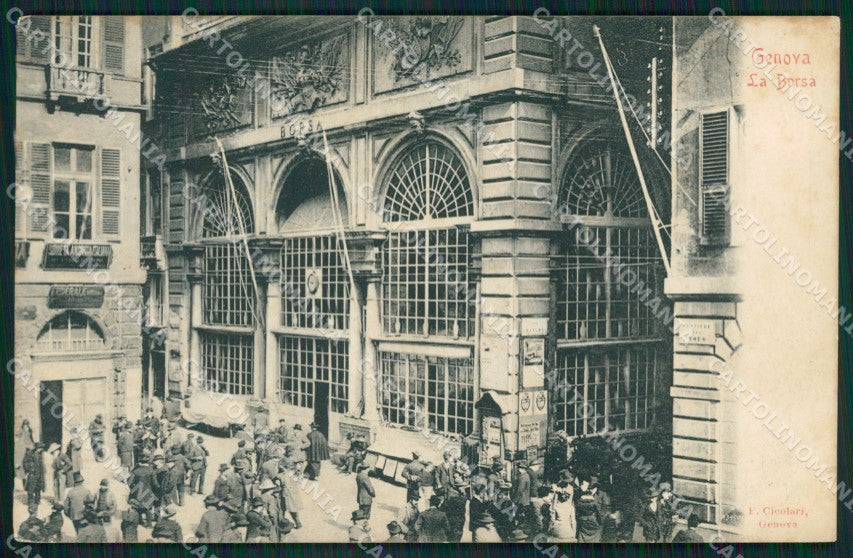 Genova Città La Borsa cartolina QZ5498 – fronte