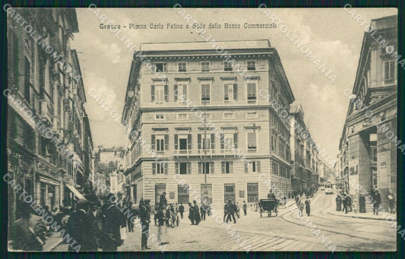 Genova Città Piazza Carlo Felice cartolina QZ5500 – fronte