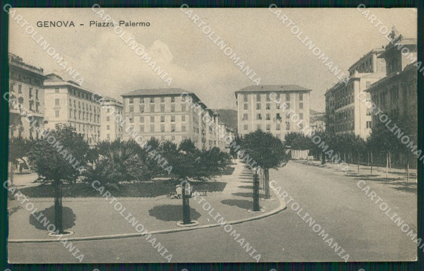 Genova Città Piazza Palermo cartolina QZ5512 – fronte