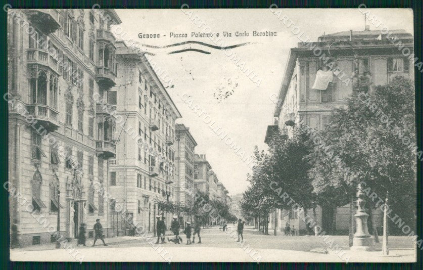 Genova Città Piazza Palermo cartolina QZ5514 – fronte