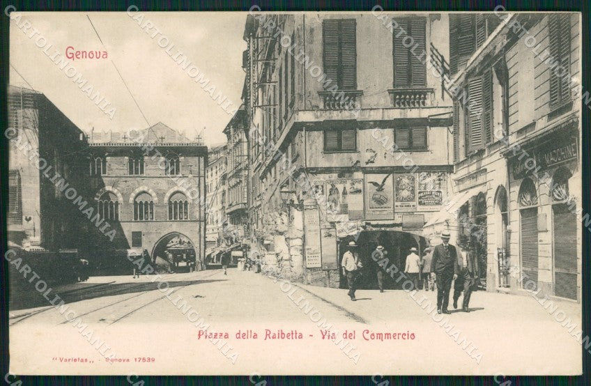Genova Città Piazza della Raibetta cartolina QZ5526 – fronte