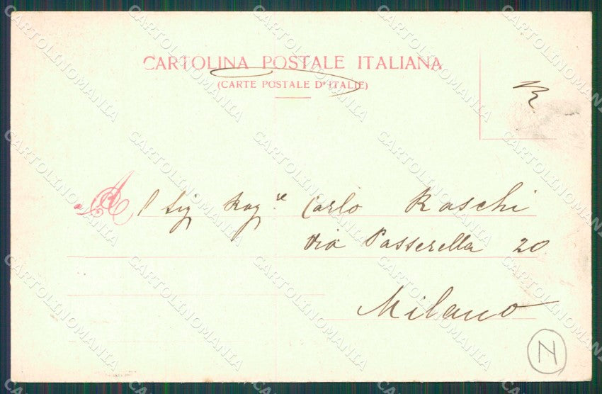 Genova Città Piazza Carlo Felice Carrozza cartolina QZ5536 – retro