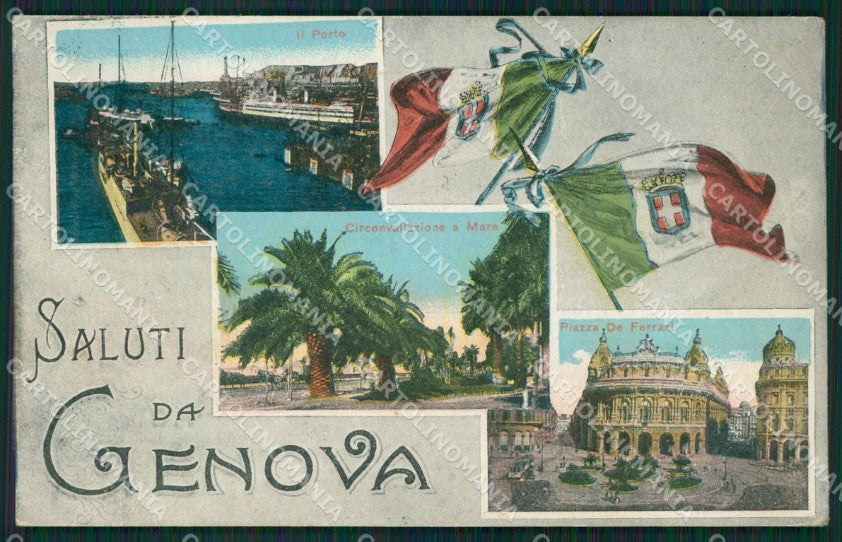 Genova Città Saluti da cartolina QZ5538 – fronte