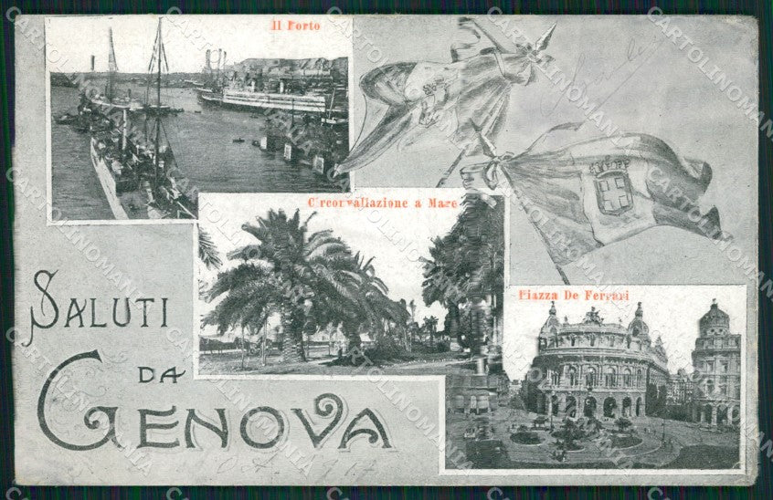 Genova Città Saluti da STRAPPINO cartolina QZ5544 – fronte