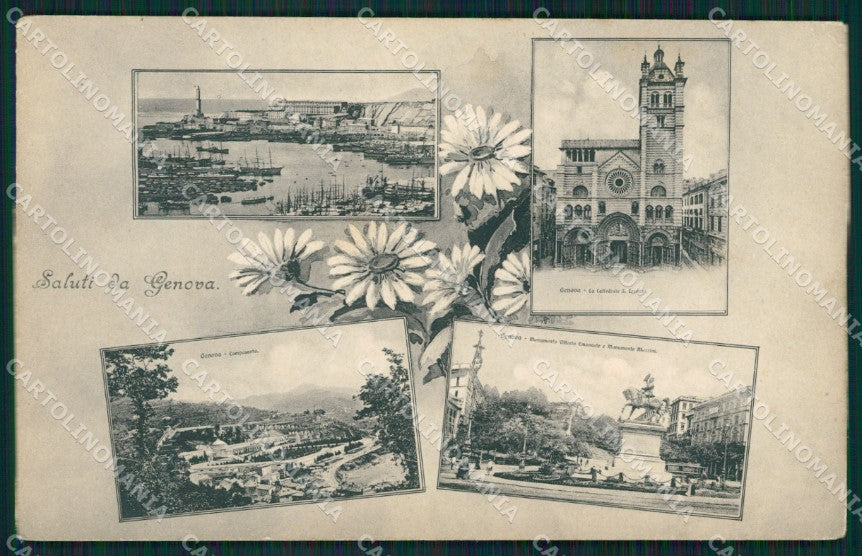 Genova Città Saluti da cartolina QZ5551 – fronte