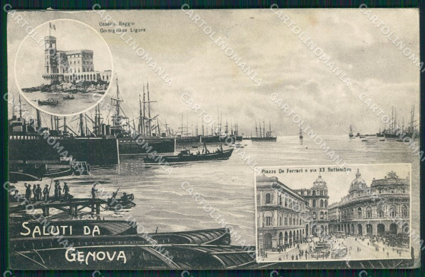 Genova Città Saluti da cartolina QZ5552 – fronte