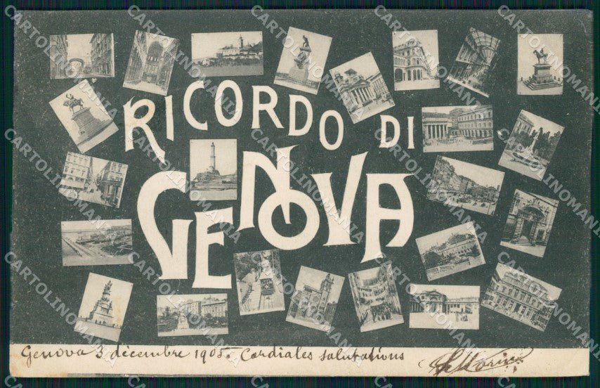 Genova Città Saluti da cartolina QZ5553 – fronte
