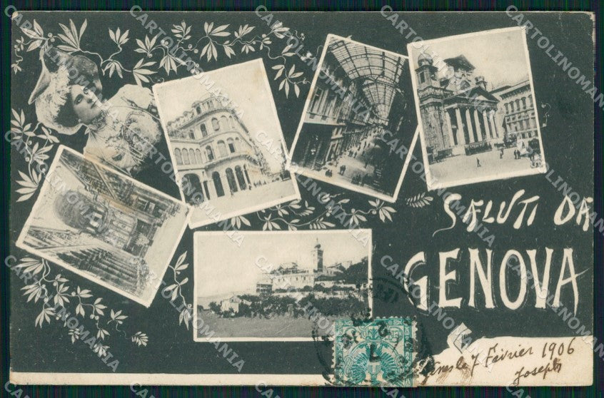 Genova Città Saluti da cartolina QZ5554 – fronte