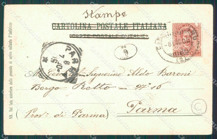 Genova Città Saluti da Gruss cartolina QZ5556 – retro